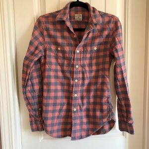 J Crew flannel button down size XS